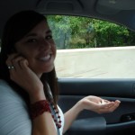 Holding Popcorn & Talking on the Phone